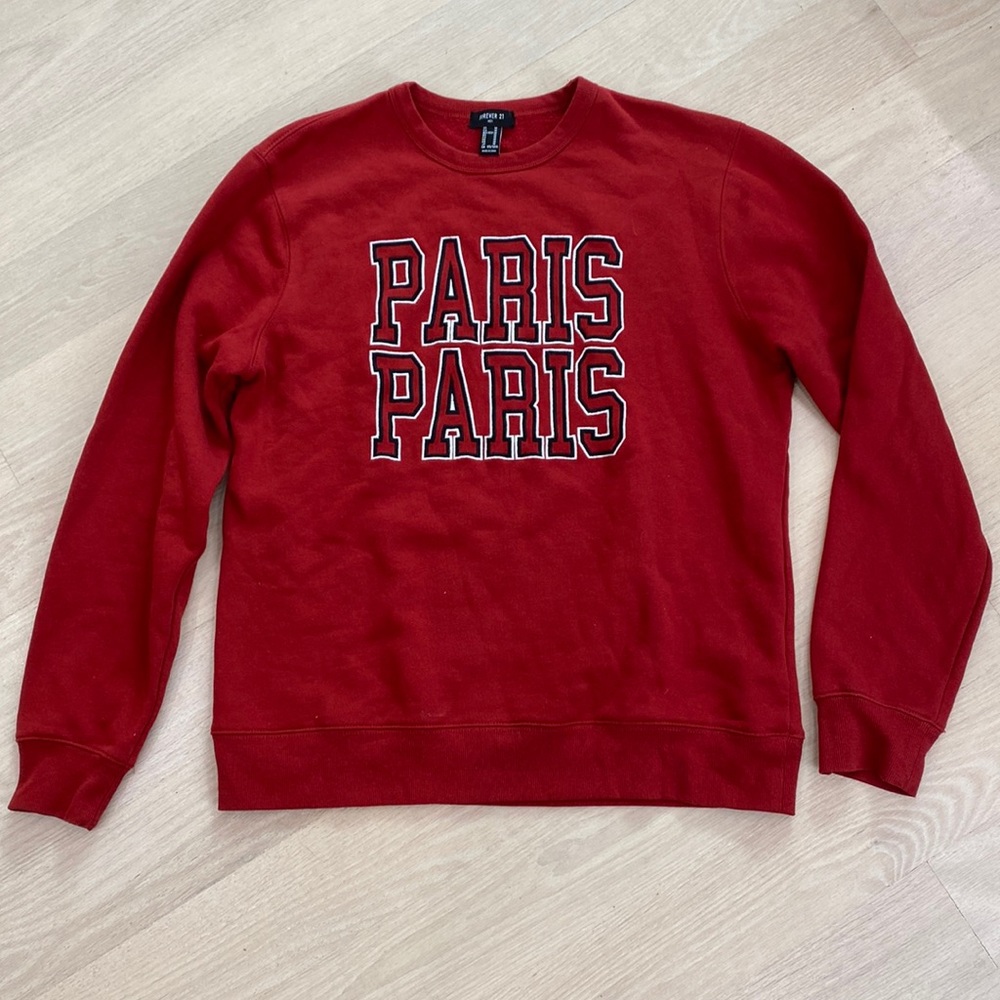 PARIS PARIS ❤️ - Forever 21 XXI Crewneck Sweater - Medium
